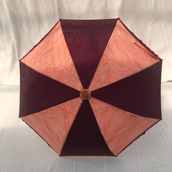 ２種類の着物からレトロ可愛い日傘②（セール中） 4枚目の画像