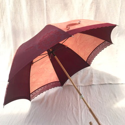 ２種類の着物からレトロ可愛い日傘②（セール中） 7枚目の画像