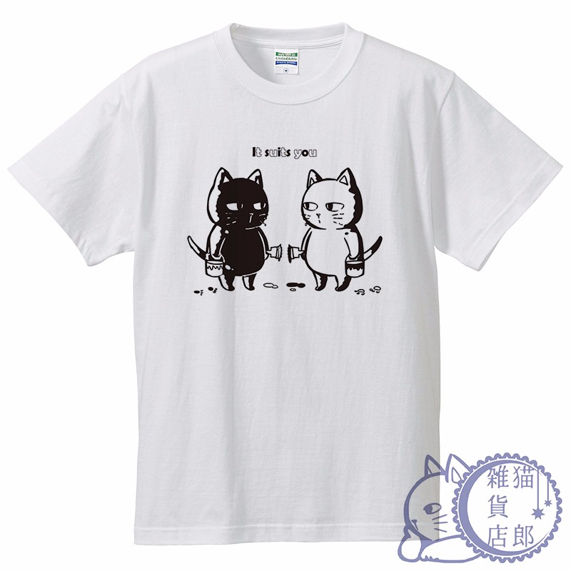 猫Tシャツ 入れ替わった猫郎 150～XL Tシャツ 猫郎雑貨店 通販