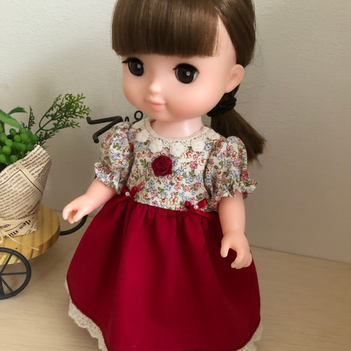 2点セット ホワイトサロペット メルちゃん ソランちゃん 服