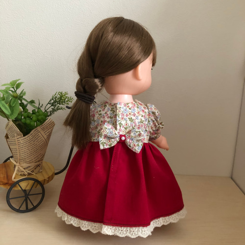 ソランちゃん メルちゃん 赤スカートワンピース☆26cmドール服