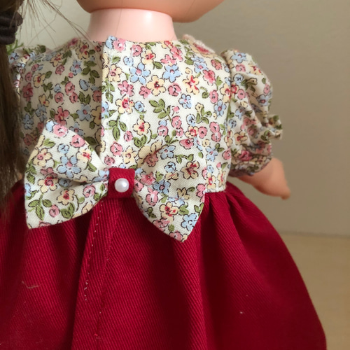 ソランちゃん メルちゃん 赤スカートワンピース☆26cmドール服