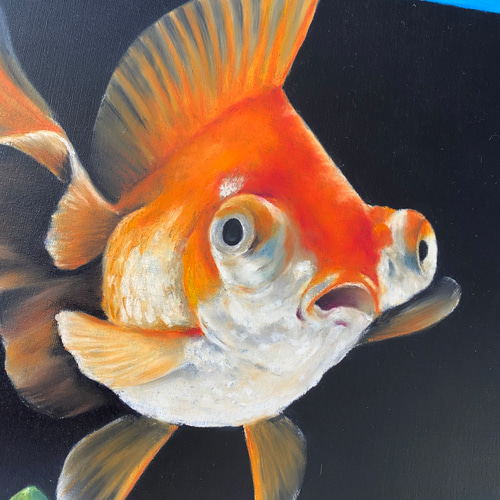 チョークアート原画 金魚 絵画 kebi 通販 12625453｜Creema