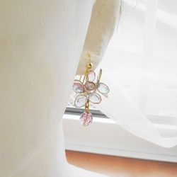 小さな紫陽花（痛くないイヤリング） 2枚目の画像