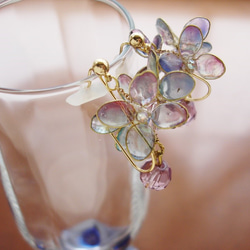 小さな紫陽花（痛くないイヤリング） 5枚目の画像