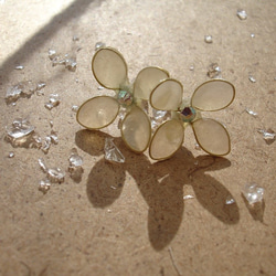 白い紫陽花の精（ピアス） 5枚目の画像