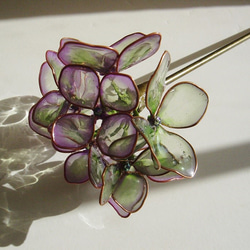 秋色紫陽花（かんざし） 1枚目の画像