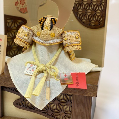 再販【白龍】鯉飾り付き 兜 節句 こどもの日 名前旗セット 兜