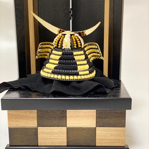 五月人形 初節句 兜飾り 伊達政宗公4号木目3色収納兜飾り 五月人形