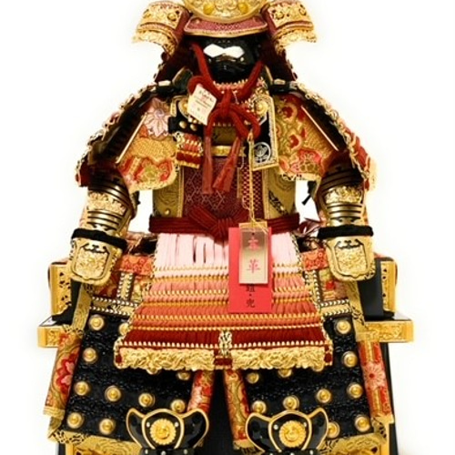 五月人形】【鎧飾り】【端午の節句】蓮（れん）5号大鎧櫃（ひつ）飾り