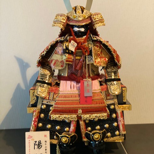 五月人形】【鎧飾り】【端午の節句】蓮（れん）5号大鎧櫃（ひつ