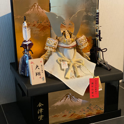 五月人形　白鐘6号兜金富士収納飾り 10枚目の画像