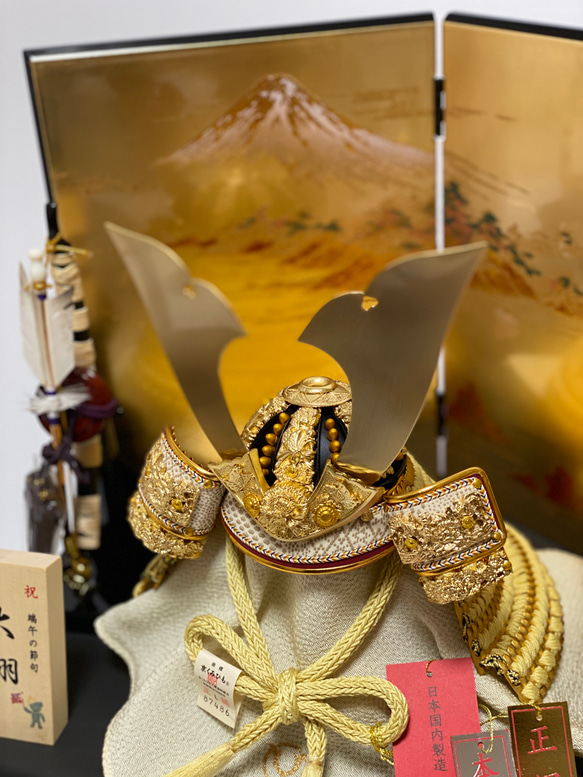 五月人形　白鐘6号兜金富士収納飾り 4枚目の画像