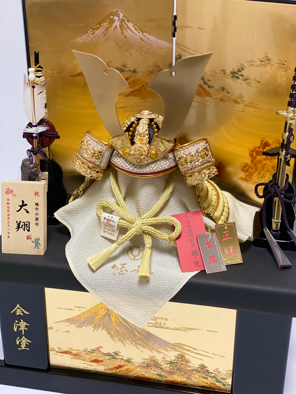 五月人形　白鐘6号兜金富士収納飾り 5枚目の画像