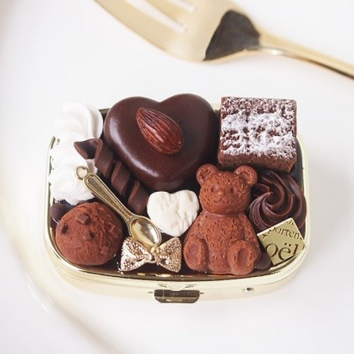 トリュフチョコ アーモンド ホイップ フェイクスイーツ ピルケース トリュフチョコ アーモンド ホイップ フェイクスイーツ