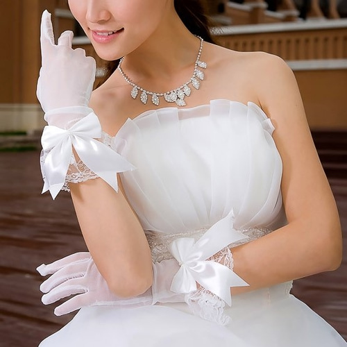 ウェディンググローブ　新婦　花　吉川ひなの　手袋 ウェディンググローブ 新婦 花 吉川ひなの 手袋