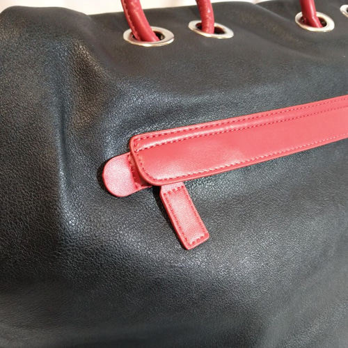 COSTUME NATIONALコスチュームナショナルレザーボストンバッグ大容量 SHOW軽井沢オリジナル◇超軽量プラスチックレザーボストンバッグ