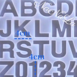 再入荷❣️大人気 シリコンモールド アルファベット 2枚目の画像