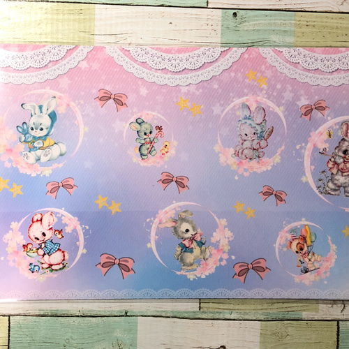 デザインペーパー☆A4サイズ レトロアニマル ゆめかわ♡ 10枚