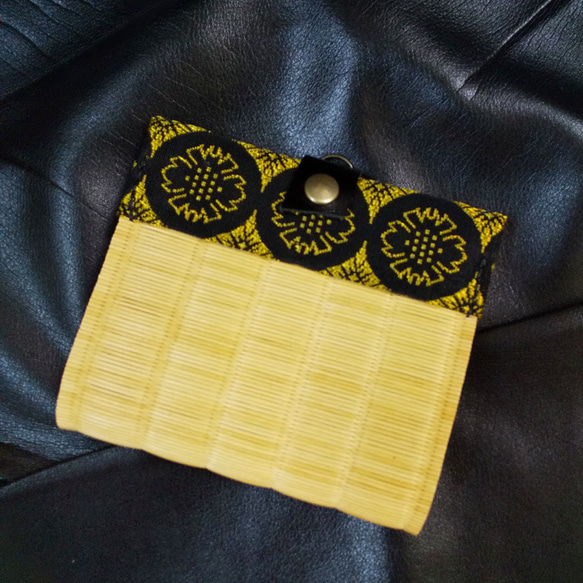樹脂畳表と紋縁のマスクケース 2枚目の画像