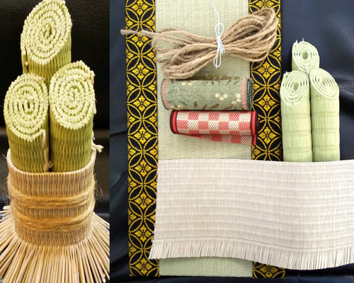 和紙畳表de門松 畳deミニ門松キット+ミニ畳 キット 和をん 通販 13030115｜Creema