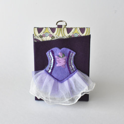 バレエパスケース【紫・リラの精】バレリーナへのプレゼントや発表会の贈り物、記念品に(pu03) 1枚目の画像