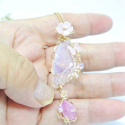 みっちゃん様＊ブラックマザオパ×クリスタル手裏剣フラワーとピンクトルマリン他４点 みっちゃん様＊ブラックマザオパ×クリスタル手裏剣フラワーと