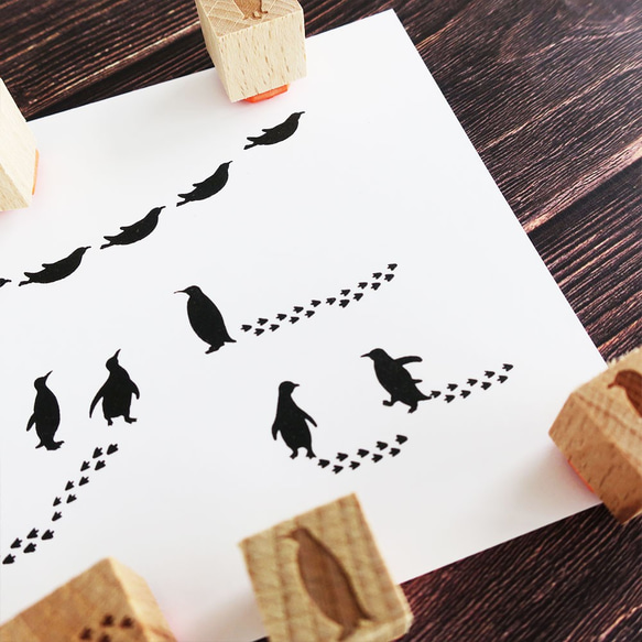 ★ 從 9 種企鵝剪影郵票中選擇 2 種 第7張的照片