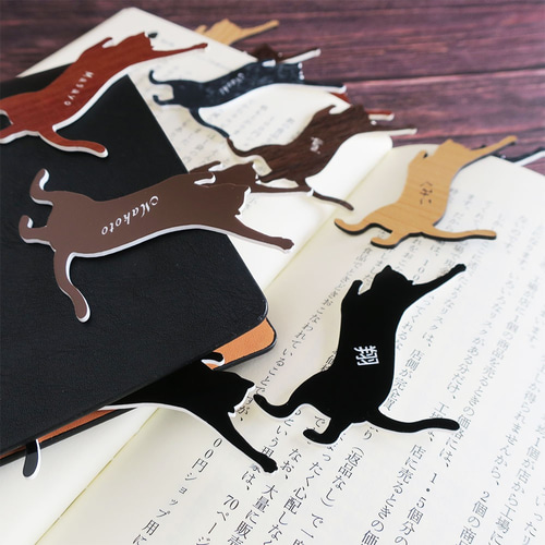 大人カラー いたずら猫 リバーシブル アクリルしおり ブックマーカー