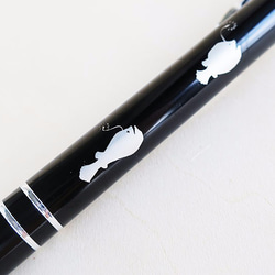 チョウチンアンコウだらけの ボールペン（ブラック）/ノック式 5枚目の画像