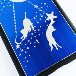 猫ちゃんと星降る夜空☆iPhone6Plusケース 3枚目の画像