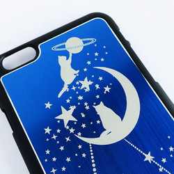 猫ちゃんと星降る夜空☆iPhone6Plusケース 7枚目の画像
