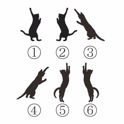 ☆猫ちゃん選べる☆手だし猫ちゃんの革しおり 3枚目の画像