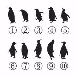 ペンギン選べる☆ペンギンあしあとボールペン（レッド）/ノック式 2枚目の画像
