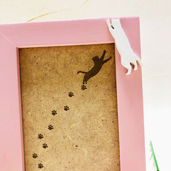 母親節☆垂直貓用相框（L尺寸）/粉色 第2張的照片