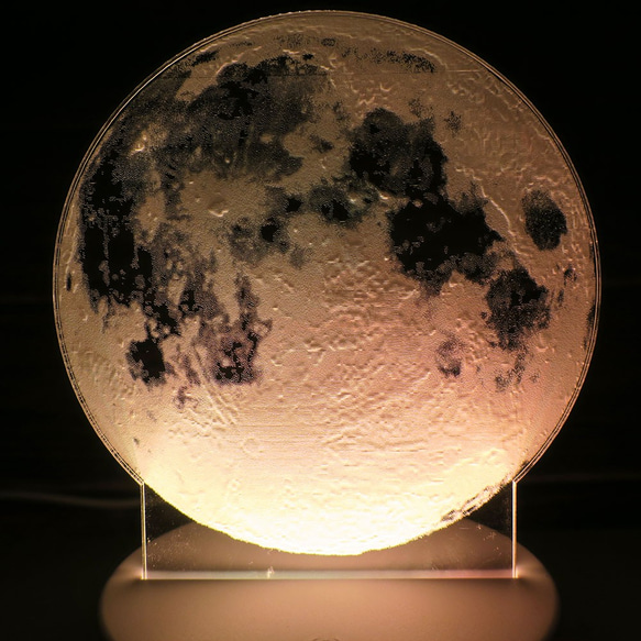 ☆光る16色 月のルームライトセット（クリア） LED フロアライト ムーンライト 4枚目の画像