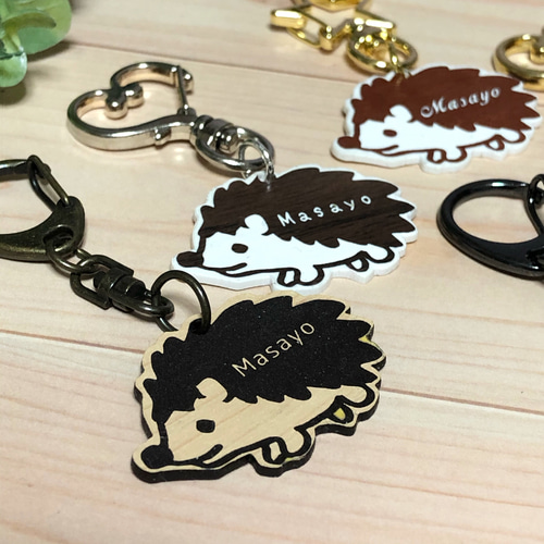 在庫なし　キーホルダー　ハリネズミ　【ギターハリちゃん】　ハンドメイド 在庫なし キーホルダー ハリネズミ 【ギターハリちゃん