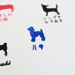 ★ 可選擇的狗品種姓名印章 1 號 吉娃娃臘腸犬 柴犬 玩具貴賓犬 第10張的照片