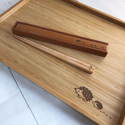 ★ 刺猬親子筷子盒（雪松木） *只有筷子盒 第4張的照片