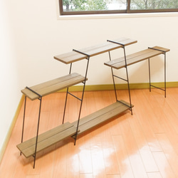 アイアンシェルフ 多肉植物観葉植物 キッチン調味料ラック 店舗什器 棚