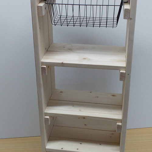 ワイヤーバスケットウッドシェルフ　wood ワイヤーバスケットウッドシェルフ wood