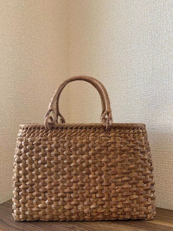 山葡萄 山葡萄かごバッグ 手作り 山葡萄かごバッグ 内布あり かご