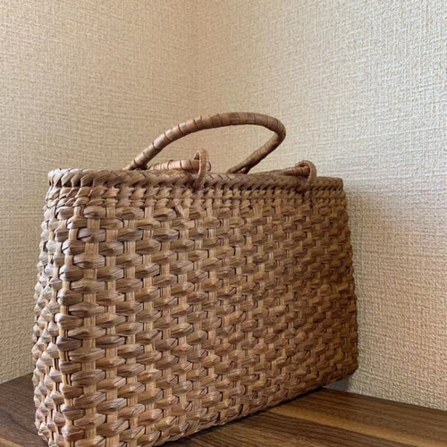 山葡萄　かごバッグ　内布あり 山葡萄 山葡萄かごバッグ 手作り 山葡萄かごバッグ 内布あり