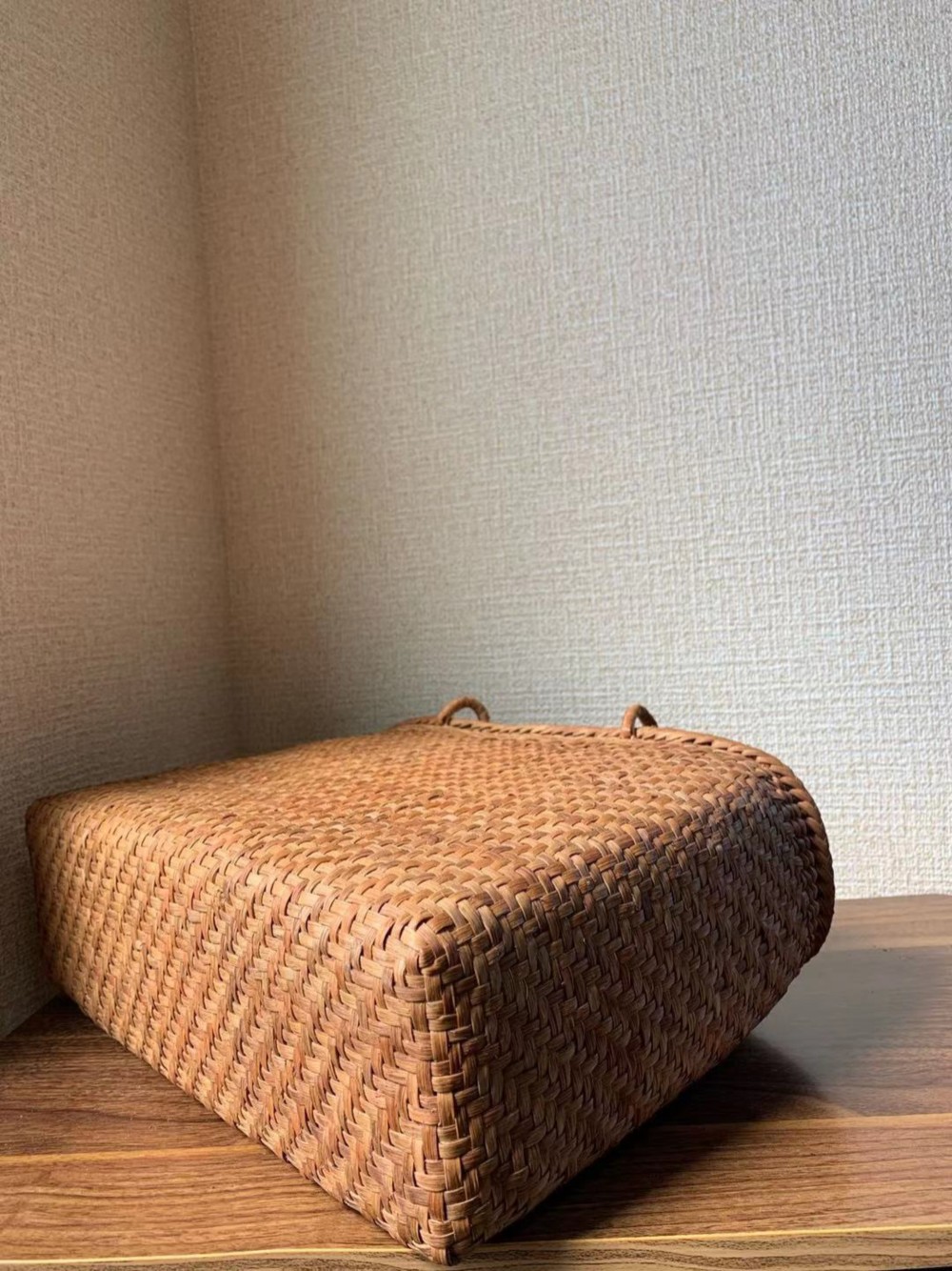 山葡萄 山葡萄かごバッグ 手作り 山葡萄籠バッグ 網代編み 細ひご 内布