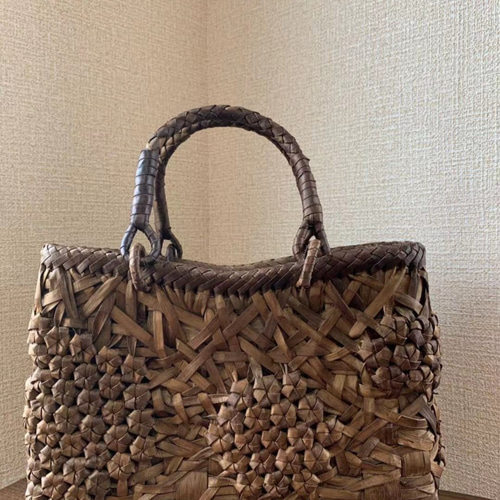 胡桃 クルミ くるみかごバッグ 手作り 胡桃籠バッグ 内布あり 胡桃 クルミ くるみかごバッグ 手作り 胡桃籠バッグ 内布あり