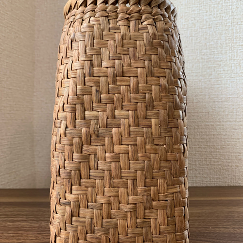 山葡萄 山葡萄籠バッグ 手作り 山葡萄かごバッグ 網代編み 内布