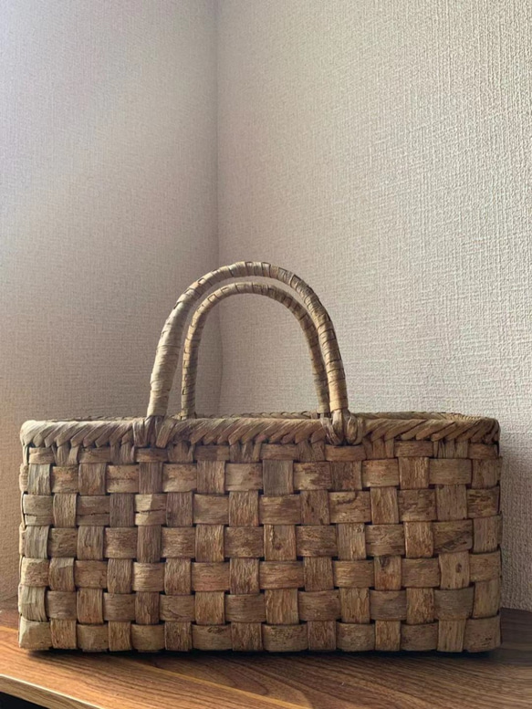 山胡桃くるみ かごバッグ ハンドメイド 国産品 kurumibag26-1.jpg