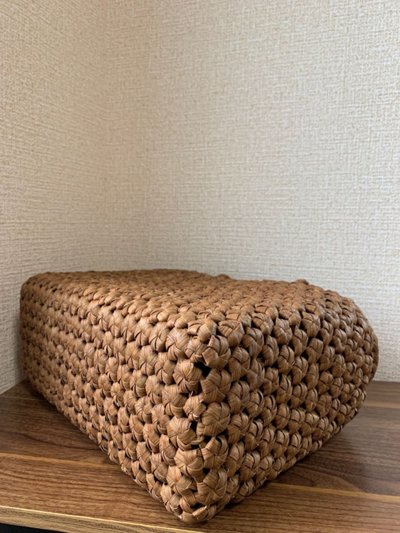 山葡萄　山葡萄籠バッグ　山葡萄かごバッグ　花編み　内布あり 