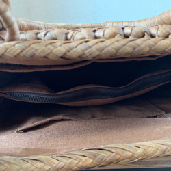 山葡萄　山葡萄かごバッグ　手作り　山葡萄籠バッグ　花編み　籠バッグ 6枚目の画像