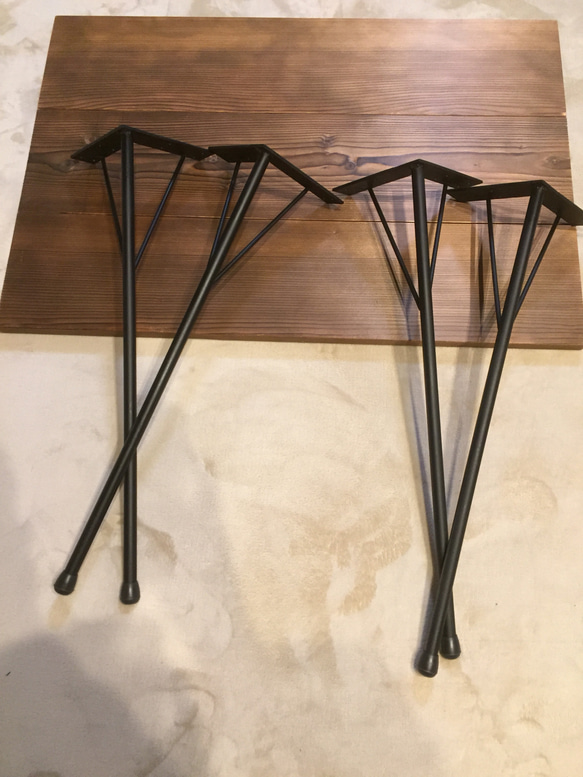 テーブル脚 アイアンレッグ 高さ150㍉ 4本2セット 2枚目の画像